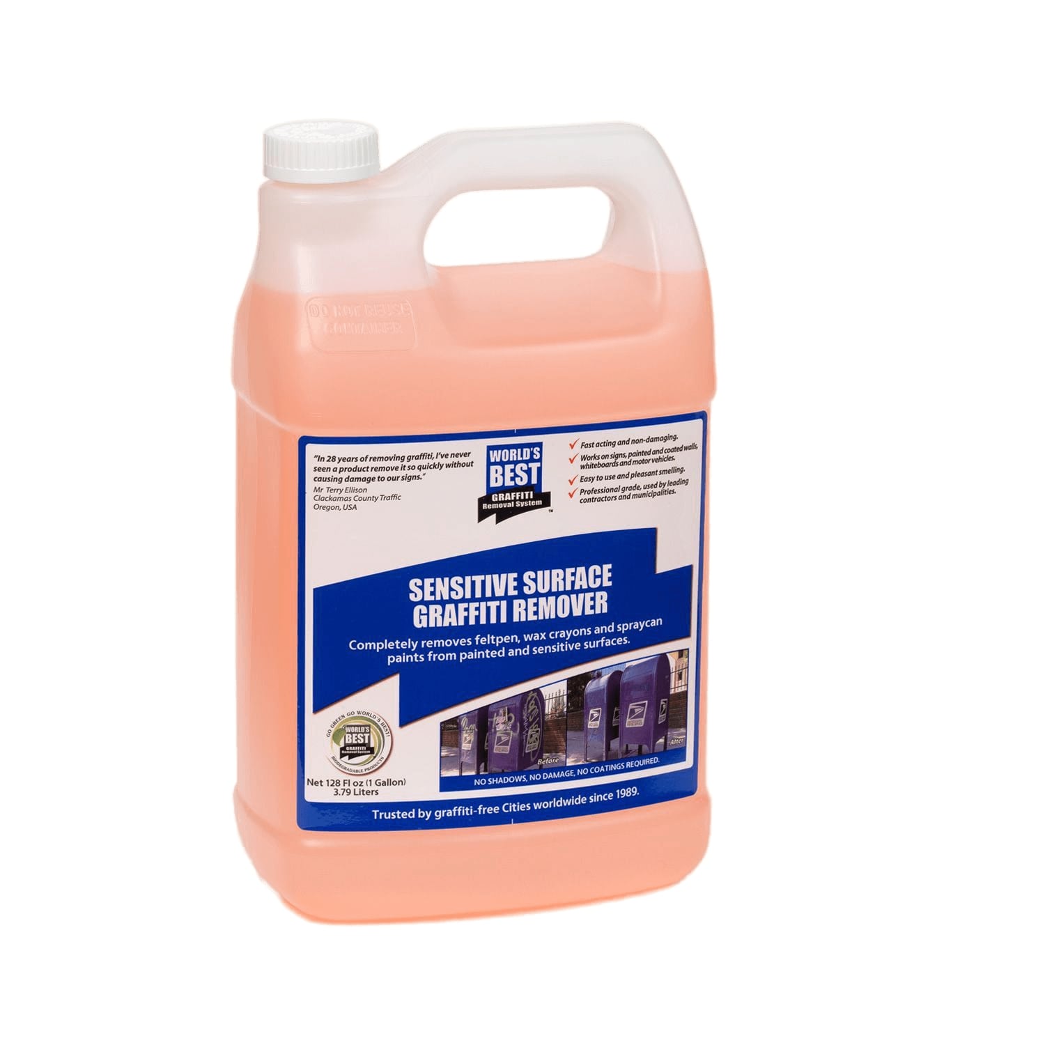 World's Best Graffiti Removal System Sensitive Surface Graffiti