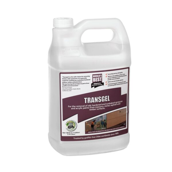 World's Best Graffiti Removal System Transgel Paint & Graffiti Remover (1 Gallon) Transgel