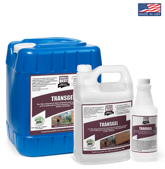 World's Best Graffiti Removal System - Transgel Paint & Graffiti Remover (1  Gallon) Transgel Paint and Graffiti Remover is a highly effective, safe and  Biodegradable paint remover for older, hardened and sun