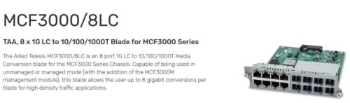 ALLIED TELESIS | TAA-MCF3000/8LC