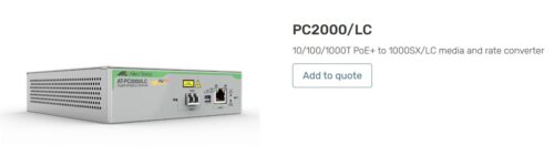 ALLIED TELESIS | TAA-PC2000/LC-960