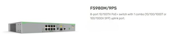 ALLIED TELESIS | AT-FS980M/9PS-10