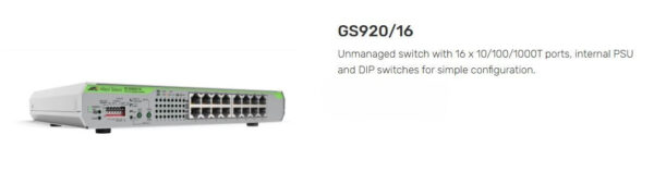 ALLIED TELESIS | AT-GS920/16-10