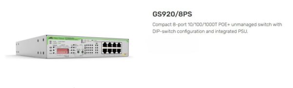 ALLIED TELESIS | AT-GS920/8PS-10