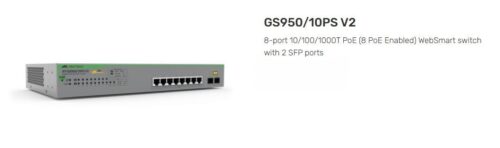 ALLIED TELESIS | TAA | AT-GS950/10PS V2-10