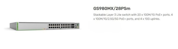 ALLIED TELESIS |  AT-GS980MX/28PSm-10