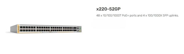 ALLIED TELESIS | TAA |  AT-X220-52GP-J90