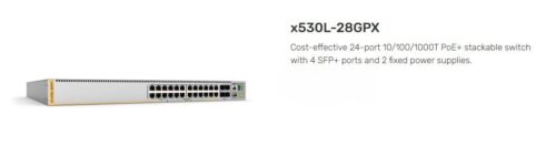 ALLIED TELESIS | AT-X530L-28GPX-10