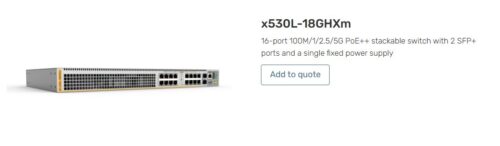 ALLIED TELESIS |  AT-X530L-18GHXM-10