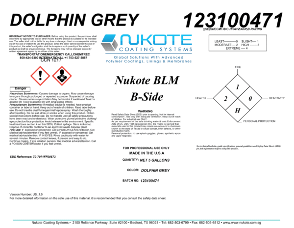 NUKOTE | BLM | 120G | SPRAY REACTOR REQUIRED - Image 2