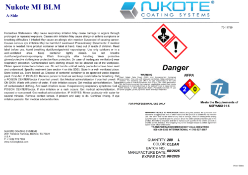 NUKOTE | MI BLM | MILITARY GRADE | 200G | SPRAY REACTOR REQUIRED