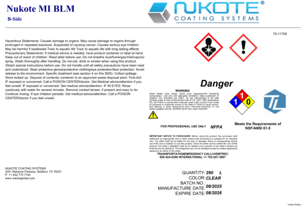 NUKOTE | MI BLM | MILITARY GRADE | 200G | SPRAY REACTOR REQUIRED - Image 2