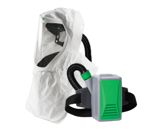 GVS | RPB 17-0029 RPB T200 Respirator, includes: 17-210-13 T200 Air Duct/Bump Cap Assembly with 17-713 Tychem 4000 Sealed Seams Hood, 04-831 Breathing Tube, 03-802 PX5 PAPR Assembly, 03-893 OV/AG/HE Cartridge - NIOSH