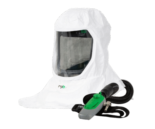 GVS | 17-115-12-SR RPB T-Link Respirator, includes: 17-110 T-Link Bump Cap Assembly, 17-712 Tychem 2000 Hood, 04-833 SAR Breathing Tube, 03-504 C40 Climate Control Device with Schrader Fitting - NIOSH