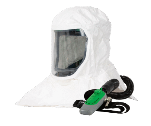 GVS | 17-115-13 RPB T-Link Respirator, includes: 17-110 T-Link Bump Cap Assembly, 17-713 Tychem 4000 Sealed Seams Hood, 04-833 SAR Breathing Tube, 03-501 C40 Climate Control Device - NIOSH