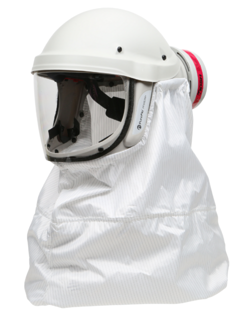 GENTEX CORPORATION | PUREFLO | PR05802-G-0A2 PureFlo® ESM+ PF50 PAPR, Grey Bump Cap, INT Switch, HE Filter, Integrity 1800 Single Bib Neck Cape