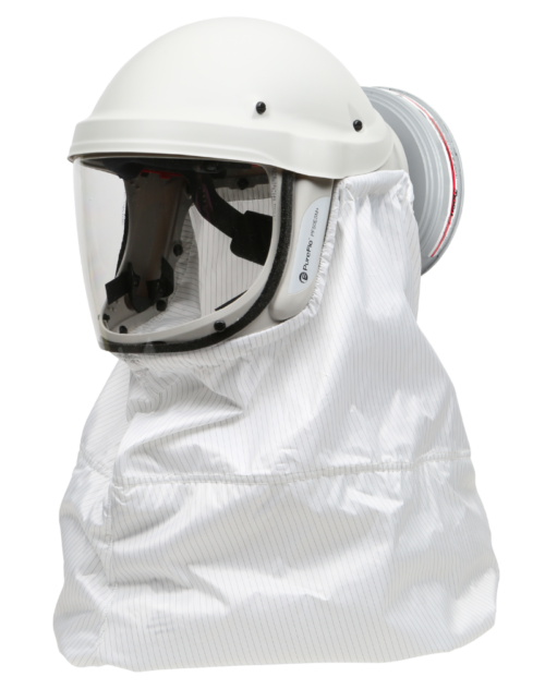 GENTEX CORPORATION | PUREFLO | PR05802-G-0C2 PureFlo® ESM+ PF50 PAPR, Grey Bump Cap, INT Switch, HE/HF/HC Filter, Integrity 1800 Single Bib Neck Cape