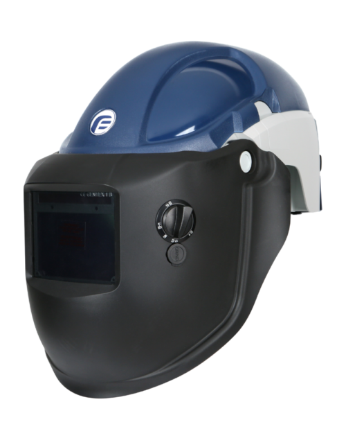 GENTEX CORPORATION | PUREFLO | PF3000-H2WE-03 PureFlo® PF3000 PAPR, Blue Hard Hat, Pro Deluxe Welding ADF, Spark Arrestor, FR Face Seal